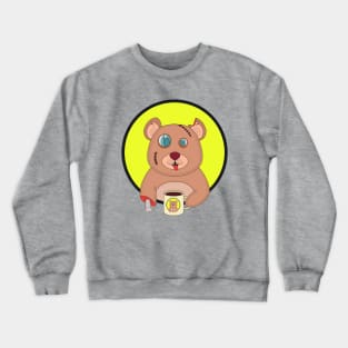 Coffee Zombie Bear Crewneck Sweatshirt
